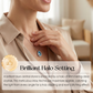🌊 Fijne collierketting met een aquablauwe druppel, elegant en makkelijk te combineren💙