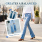 Dames Hoge-Taille Uitlopende Jeans met Slijtdetails