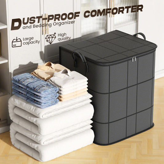 🧺 NU 50% KORTING! 🛏️ Stofhoes voor dekbed en beddengoed – ruime capaciteit, duurzaam non-woven materiaal & opvouwbaar ontwerp 🌿