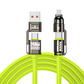 📢📢 1+1 gratis⚡ 4-in-1 Snellaadkabel 240W – USB-A, USB-C & Lightning met E-Marker-chip