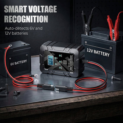 🔥Beperkte tijd actie 50% KORTING⚡1.5A 6V/12V Automatische acculader – Veilig, Snel & Efficiënt laden! 🚗🔋
