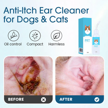 🐶🐱Oorreiniging tegen jeuk voor honden en katten👂