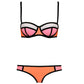 Dames Sexy Color Block Bikini Set