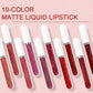 💄Set van 10 – Hydraterende matte lippenstift, langhoudend en waterbestendig