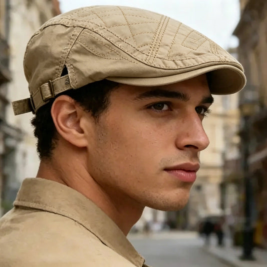 🧢Klassiek platte pet voor alle seizoenen – ademend, comfortabel & tijdloos – ideaal voor vrije tijd en dagelijks gebruik
