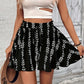 💃Dames shorts met all-over print en knoop vooraan