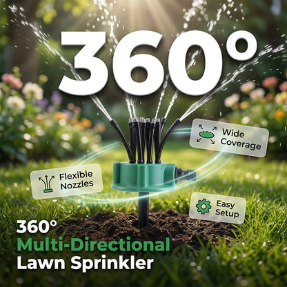 360° dekking precisie tuinberegeningssproeier