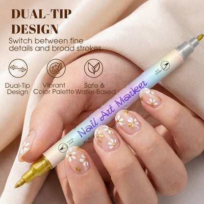 🔥 50% korting ⏰ Nagelkunst-stiftset met twee punten
