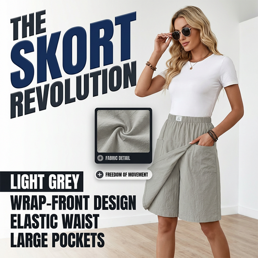 🌸Casual wikkelrokje met elastische tailleband voor dames
