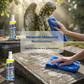 Restauratie- en reinigingsspray voor grafstenen