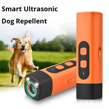 ⏰🎁Nieuwe slimme ultrasonische blafstoppervoor honden, 4-in-1, draagbaar, handapparaat, anti-blaf trainer, buiten, zelfverdedigingszaklamp