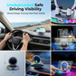 🌈 50% KORTING! 🚗 360° draaibare autohouder met draadloos opladen en RGB-sfeerverlichting