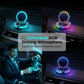 🌈 50% KORTING! 🚗 360° draaibare autohouder met draadloos opladen en RGB-sfeerverlichting