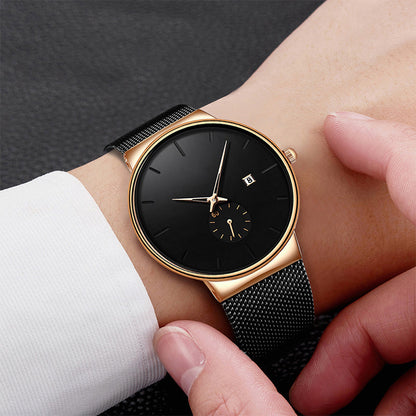 ⏳Tijdelijke aanbieding: 50% korting⏰Heren minimalistische waterdichte quartz horloge⌚