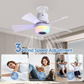 🎁 Slimme ventilatorlamp met HiFi-bluetoothluidspreker & sfeerverlichting. Verkoelende briesjes • Kristalhelder geluid • 16 miljoen kleuren! 💡🌬️🎵