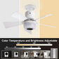 🎁 Slimme ventilatorlamp met HiFi-bluetoothluidspreker & sfeerverlichting. Verkoelende briesjes • Kristalhelder geluid • 16 miljoen kleuren! 💡🌬️🎵