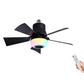 🎁 Slimme ventilatorlamp met HiFi-bluetoothluidspreker & sfeerverlichting. Verkoelende briesjes • Kristalhelder geluid • 16 miljoen kleuren! 💡🌬️🎵