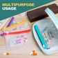 Discrete Medicijn Organizer voor 1 Week | AM/PM | Reizen | Siliconen & EVA