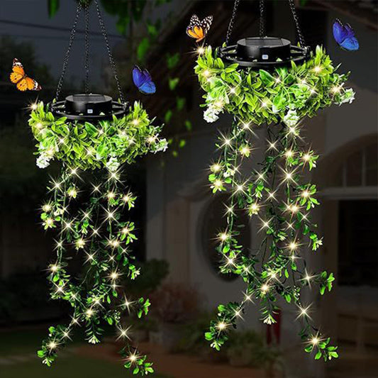 ☘️ Hangende klimop-slingerlichtjes waterval ✨
