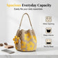 🌼Gehaakte Dames Bucketbag met Bloemenmotief – Lichte Boho Schoudertas voor Zomer en Dagelijks Gebruik
