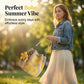 🌼Gehaakte Dames Bucketbag met Bloemenmotief – Lichte Boho Schoudertas voor Zomer en Dagelijks Gebruik