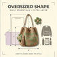 🌼Gehaakte Dames Bucketbag met Bloemenmotief – Lichte Boho Schoudertas voor Zomer en Dagelijks Gebruik
