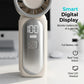 💨 Mini handventilator met LED-display | 🧊 6 snelheden, 10,7 uur verkoeling | Weegt niets – gaat overal mee naartoe