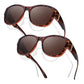 🕶️👓  Brildragers opgelet: deze oversized zonnebril schuift over je eigen bril en je ziet eruit als een filmster – geen dure clip-on, geen geknipper met lenzen!