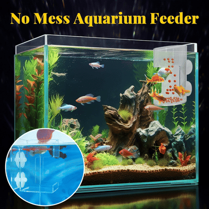 💥Laatste dag speciale prijs €9,99!🐠✨ Voerring en -bakje voor Aquariums – Netjes en Gericht Voeren