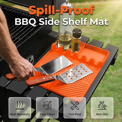 Siliconen grillmat voor zijschap