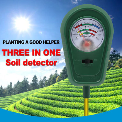 🗣️ 50% KORTING🌿3-in-1 bodemmeter voor planten met wijzerdisplay – vochtigheid, pH-waarde en voedingsstoffen