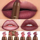 📢📢  1+1 gratis💄 Matte Bruine Lippenstift – Waterbestendig, Blijft Niet aan Glas Plakken, Zachte Textuur, Geschikt voor Alle Huidtypen