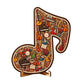 ⌛Tijdelijk aanbod🎶Houten muzieknoot-legpuzzel🧩