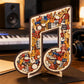 ⌛Tijdelijk aanbod🎶Houten muzieknoot-legpuzzel🧩