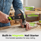 📢📢 50% KORTING!!🔨 Verstelbare spijkertrekhamer, magnetische spijkerstarter, antislip en schokdempende handgreep.