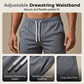 🔥 Heren casual set met korte mouwen, sportieve strandmode voor de zomer, ruitpatroon, slim-fit, boven de knie.
