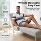 🔥 Heren casual set met korte mouwen, sportieve strandmode voor de zomer, ruitpatroon, slim-fit, boven de knie.