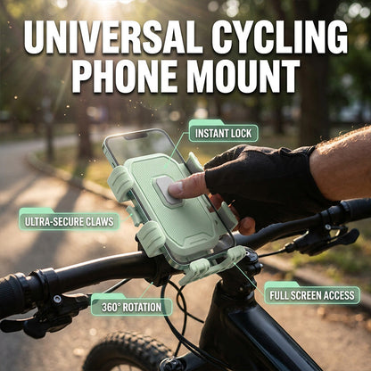 🎉Tijdelijke Korting! 🚴📱Schokdempende Telefoonhouder voor Fiets | ABS Kunststof | Stuur- of Spiegelbevestiging | Veilige Grip🛡️