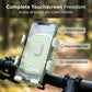 🎉Tijdelijke Korting! 🚴📱Schokdempende Telefoonhouder voor Fiets | ABS Kunststof | Stuur- of Spiegelbevestiging | Veilige Grip🛡️