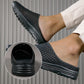 🌿 Ademende gaasslippers voor casual comfort.