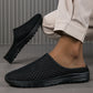 🌿 Ademende gaasslippers voor casual comfort.