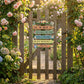 🌿 50% KORTING 🌿 6-delige set houten bloementuinborden – charmante lentevoordeurdecoratie voor muur, hek, balkon, tuin en huis 🌸