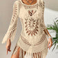 👙 NU 50% KORTING! 🌊 Boheemse gehaakte strandcover-up met kwastjes – Luchtig, soepel vallend & boho-chic – perfect voor aan het zwembad, op het strand of op zomervakantie – met verstelbare pasvorm 🧶