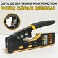 🔧Multifunctionele krimptang voor netwerkkabels (RJ45, RJ11, RJ12) – met geïntegreerde strip- en knipfunctie, ergonomische handgreep, geschikt voor zowel professioneel als particulier gebruik. 📶