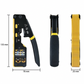 🔧Multifunctionele krimptang voor netwerkkabels (RJ45, RJ11, RJ12) – met geïntegreerde strip- en knipfunctie, ergonomische handgreep, geschikt voor zowel professioneel als particulier gebruik. 📶