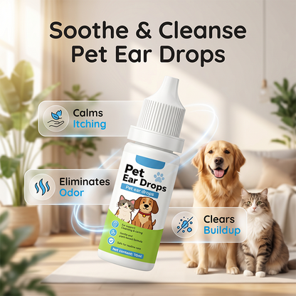 Oorreinigingsdruppels voor honden en katten