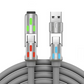 📢📢 1+1 gratis🔌 4-in-1 USB-C-kabel – PD-snelladen, datasynchronisatie, USB-A/Type-C/Lightning, aluminium, compatibel