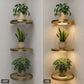 💡Zwevende wandplank met ingebouwde LED-sfeerverlichting.