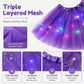 LED-Lichtende Tutu-rok – Drievoudige Tule & Glinsterende Pailletten