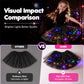 LED-Lichtende Tutu-rok – Drievoudige Tule & Glinsterende Pailletten
